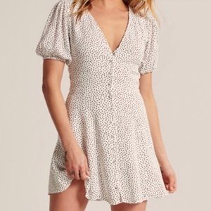 A&F Puff Sleeve Button Down Dress